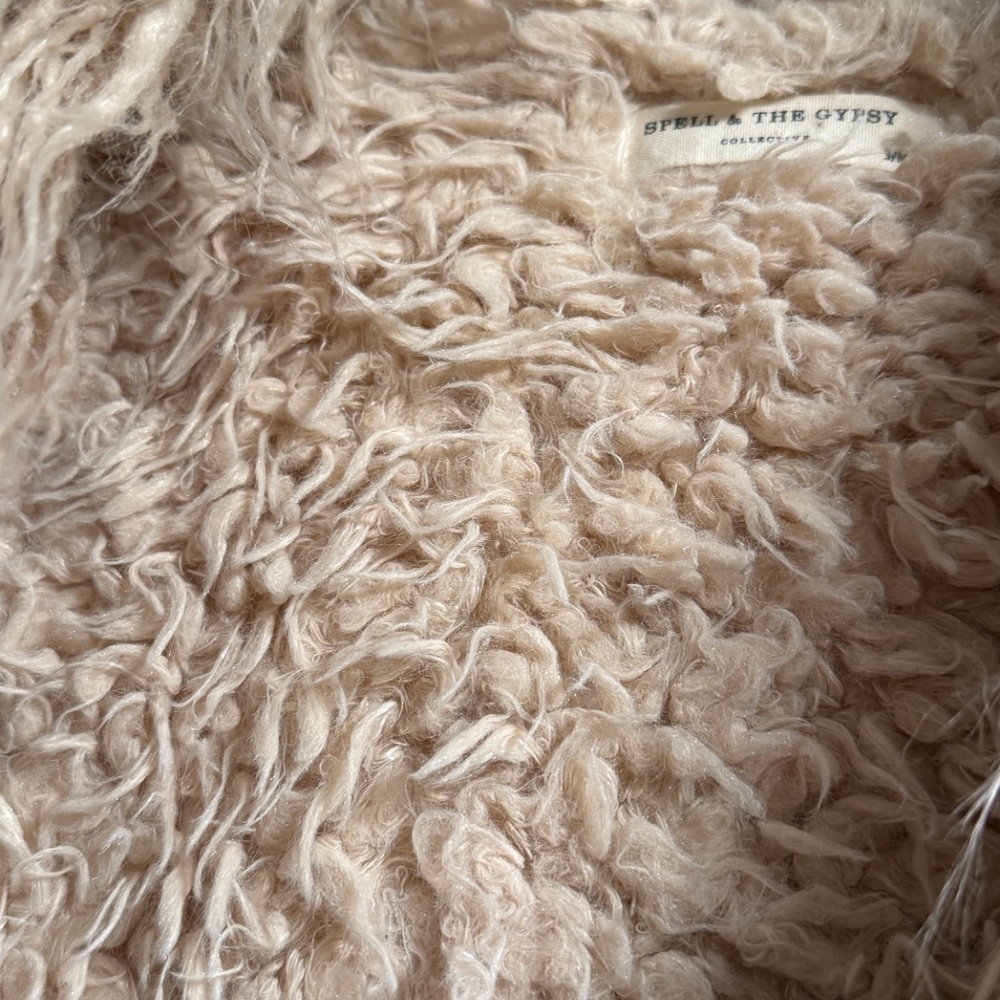 Spell & The Gypsy Collective Joplin Shearling / Penny Lane Jacket S/M - Picture 5 of 13